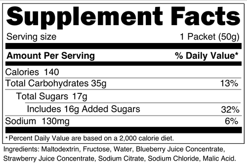 Carbivore Wild Berry Energy Gel - 35g Carb Single Pouch